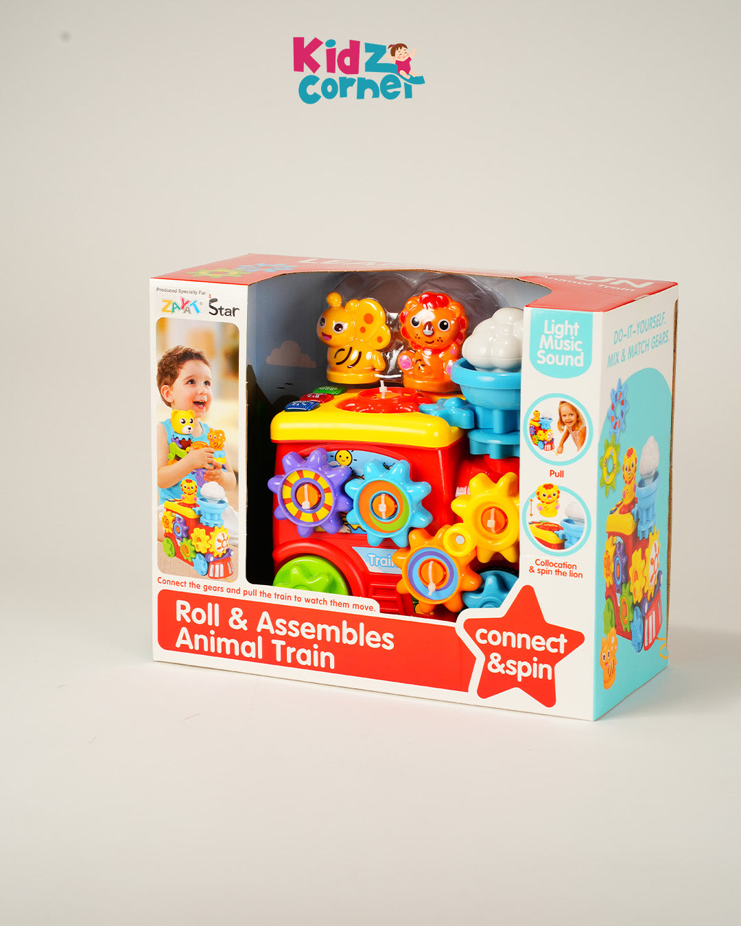 Roll & Assemble Animal Train